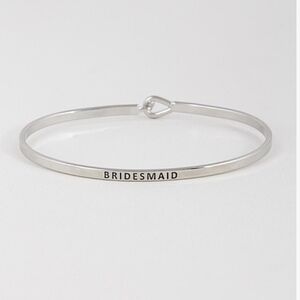 Bridesmaid Silver Hook Women Bracelet
